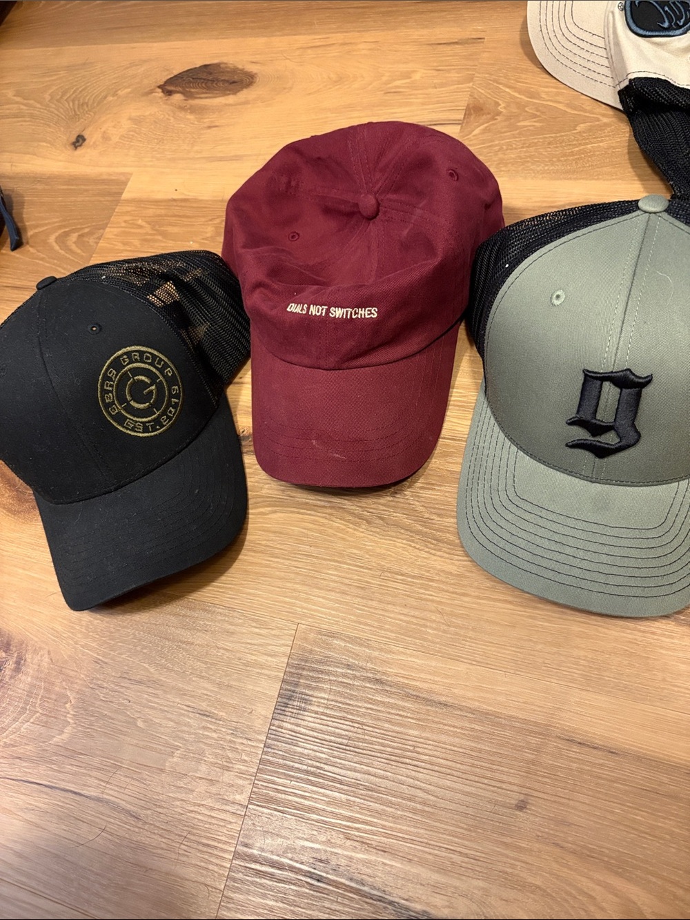 Maroon Baseball Cap "Ovals Not Switches" GBRS hats